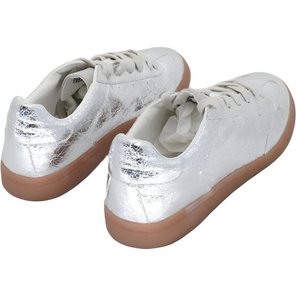 AQUA Women's Dafne Shiny Lace Up Low Top Sneakers Sz 9 - Picture 3 of 6